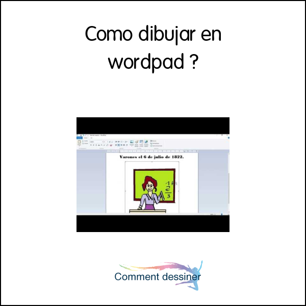 Como dibujar en wordpad